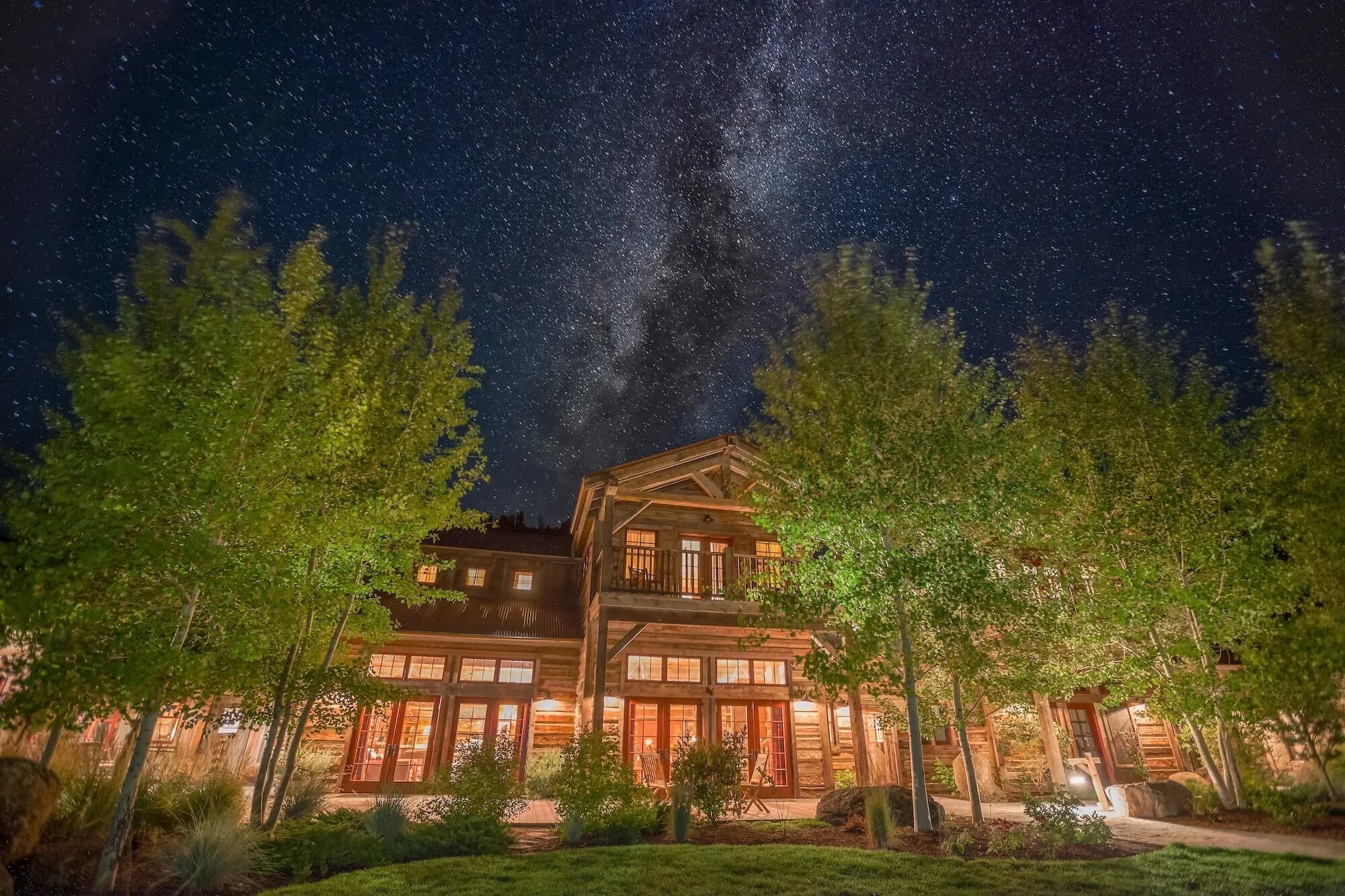 Granite Lodge at night